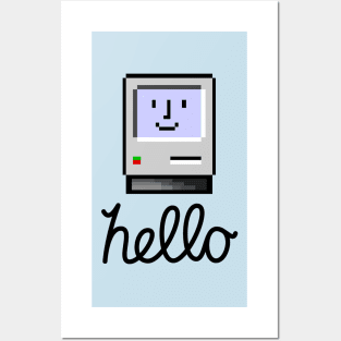 Hello, Retro Mac icon 1984 Posters and Art